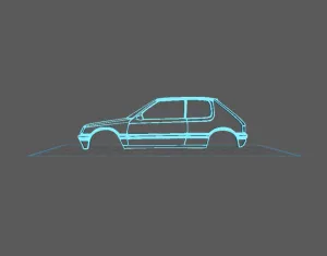 Peugeot - 205 Wall Art