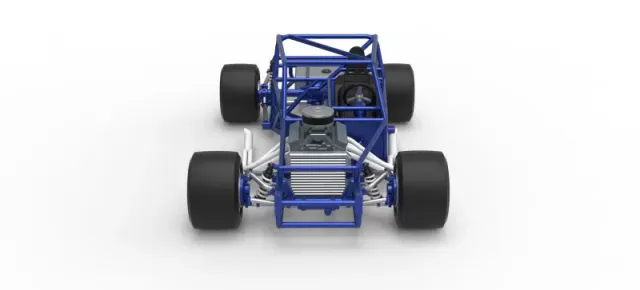 Vintage Asphalt Modified stock car Base V6 Scale 1:25 — Фото 8 из 30