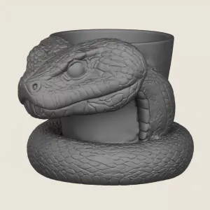 Python Snake Head Planter