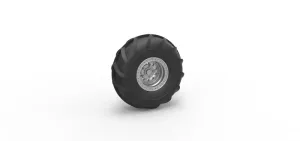 Front wheel from Mud dragster Version 2 Scale 1:25