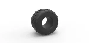 Diecast BKT Monster Jam tire Scale 1:25