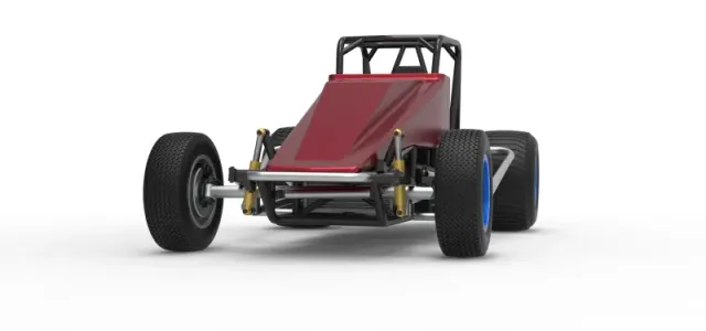 Vintage Dirt Silver Crown Car Scale 1:25 — Image 6 of 30