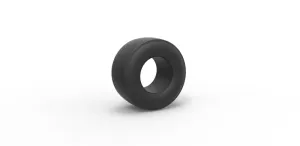 Diecast dragster rear tire Scale 1:25