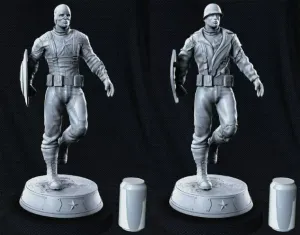 Combo 2 Model 3D Captain America Print Model 3D STL