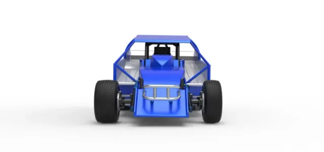 Northeast Dirt Modified stock car Version 2 Scale 1:25 — Фото 7 из 30