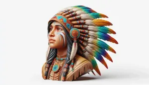 Apache Warrior Man 3D Model