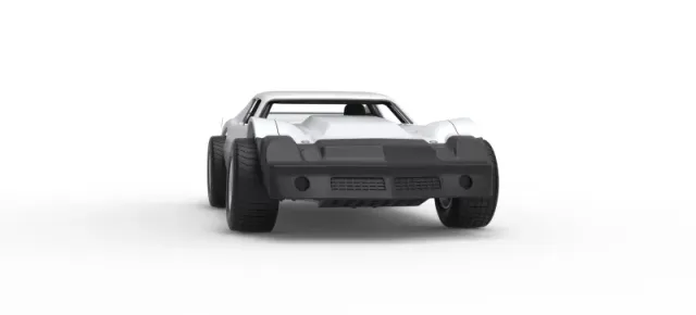 Vintage Dirt late model Race car Version 3 Scale 1:25 — Фото 27 из 29