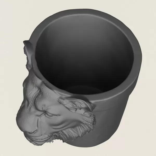 Lioness Head Planter — Фото 2 из 6