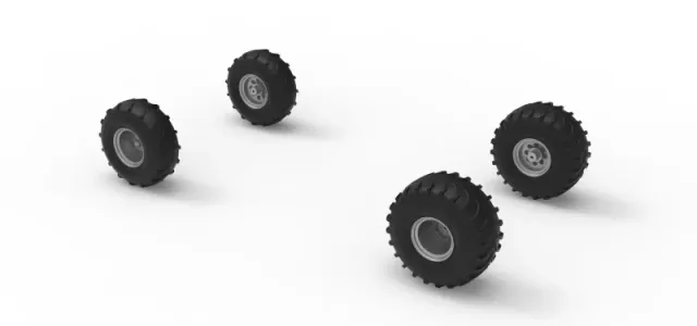 Wheel set of Mud dragster Version 3 Scale 1:25 — Image 8 of 14