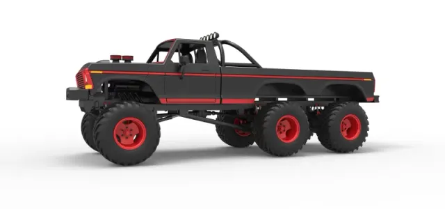 Diecast Monster Truck 6x6 concept Scale 1:25 — Фото 2 из 25