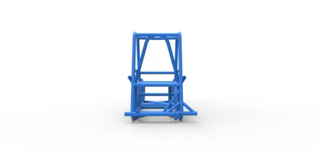 Frame of Vintage Dirt Modified stock car Version 2 Scale 1:25 — Image 11 of 17