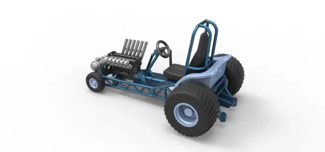 Diecast Mini Rod pulling tractor 9 Scale 1:25 — Image 9 of 31