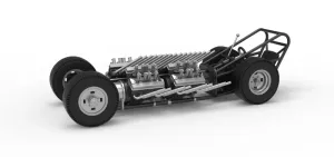 Vintage AWD Dragster Base Version 2 Scale 1:25