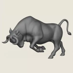 Charging Bull Print Ready 3D Model