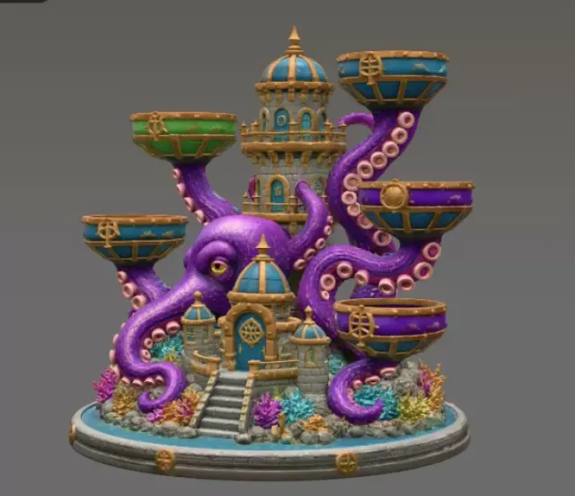 Kraken Citadel Organizer STL File for 3D Print — Фото 8 из 16