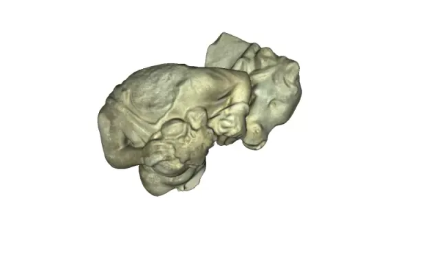 Detail from sculpture of Dionysus — Image 5 of 5