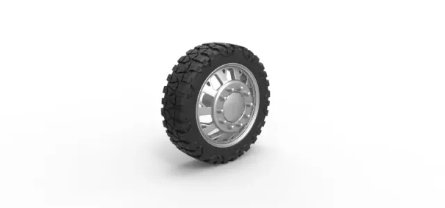 Diecast Front semi wheel for pickup Version 9 Scale 1:25 — Фото 2 из 12