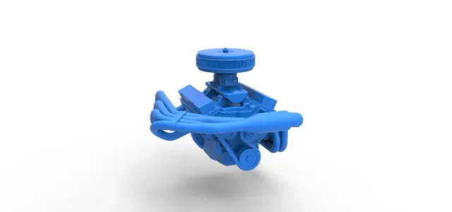 Engine V8 for Supermodified race car Version 4 Scale 1:25 — Image 18 of 23