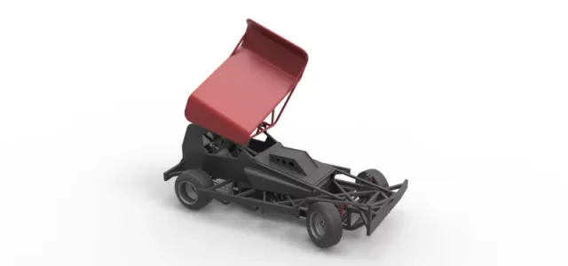 BriSCA Formula 1 Stock Car for Dirt while turning Scale 1:25 — Фото 24 из 31