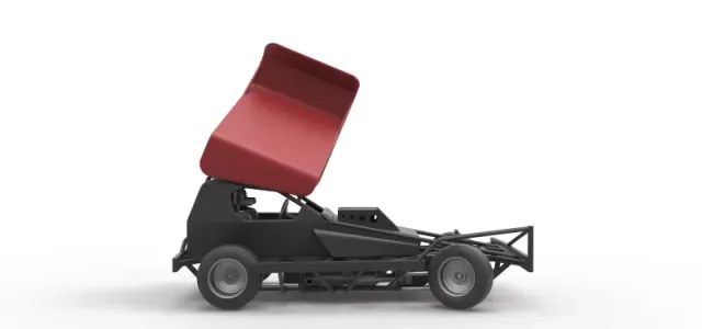 BriSCA Formula 1 Stock Car for Dirt while turning Scale 1:25 — Фото 22 из 31