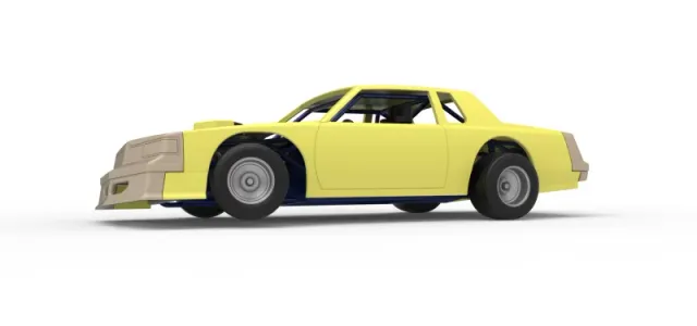 Vintage Dirt late model race car while turning Scale 1:25 — Image 2 of 30