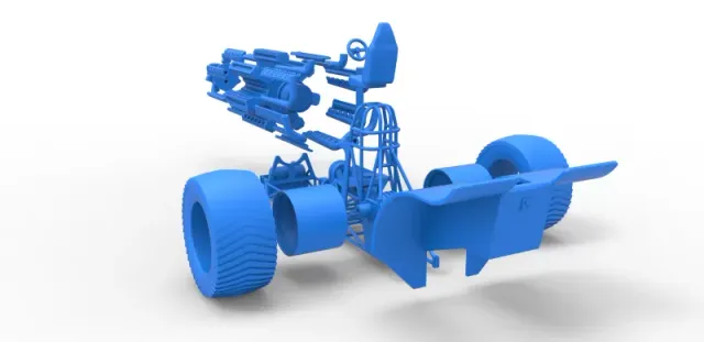 Diecast Pulling tractor with 42 cylinder Radial engine 1:25 — Image 30 of 31
