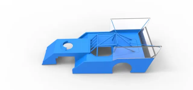 Shell of Outlaw Figure 8 Modified stock car Scale 1:25 — Image 8 of 22