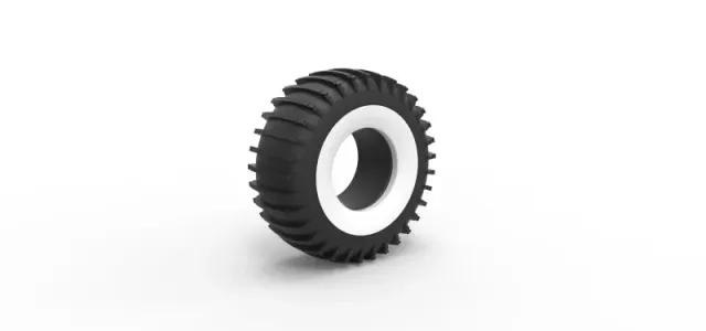 Diecast Whitewall Trom tire Scale 1:25 — Фото 2 из 12