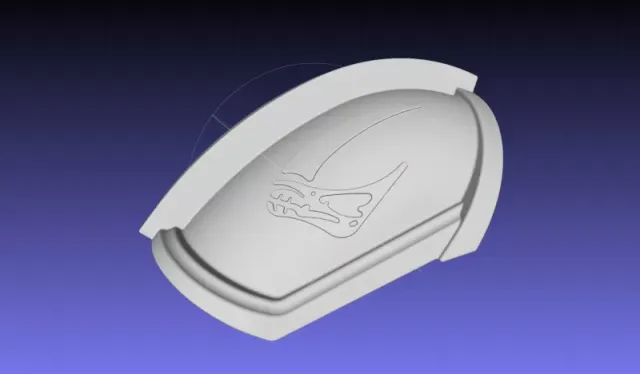 Mandalorian Beskar Shoulder Mudhorn Signet — Image 2 of 3