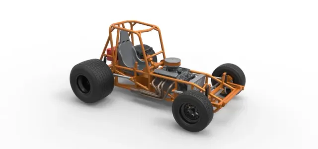 Vintage Sprint car Base Version 2 Scale 1:25 — Фото 24 из 30