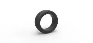Front tire of Vintage Funny Car Scale 1:25