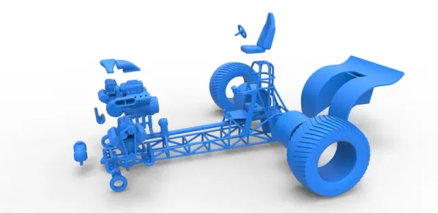 Diecast Pulling tractor with 3 engines V8 Version 6 Scale 1:25 — Фото 23 из 30