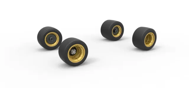 Wheel set of Vintage Asphalt Supermodified stock car 1:25 — Фото 14 из 14
