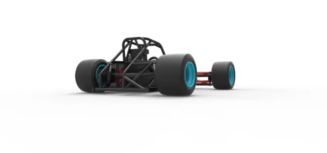Supermodified front engine race car Base Version 2 Scale 1:25 — Фото 19 из 31