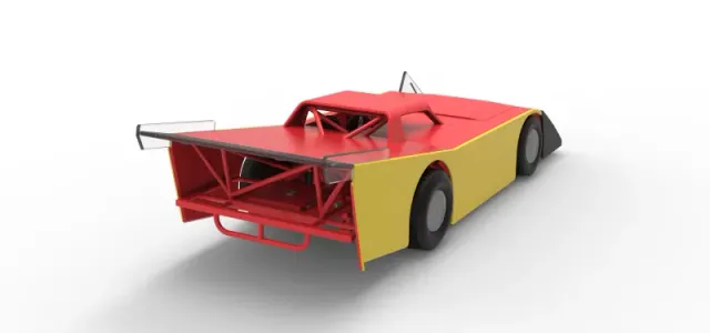 Vintage Dirt late model Race car Version 5 Scale 1:25 — Фото 18 из 30