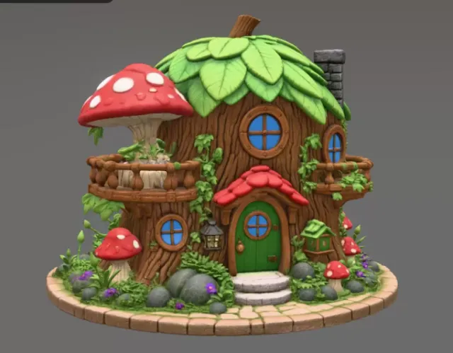 Enchanted Tree House Cottage STL File for 3D Print — Фото 6 из 16