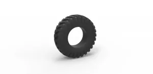 Diecast military truck tire 4 Scale 1 to 10