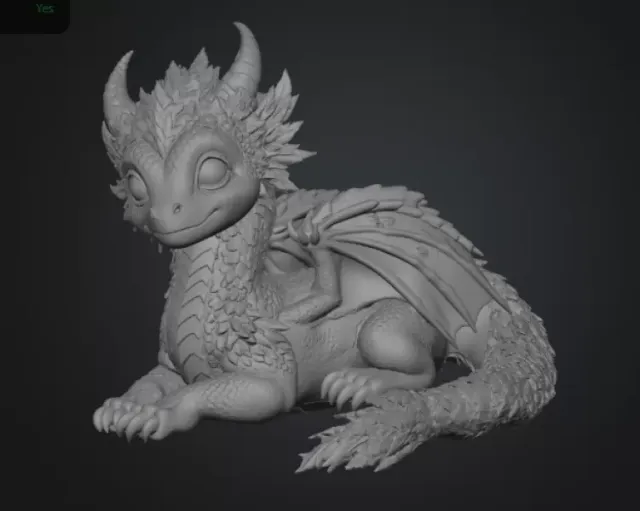 Blossom Guardian Dragon STL File for 3D Print — Фото 11 из 15