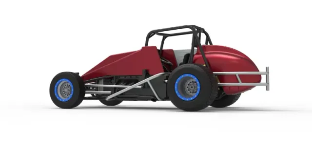 Vintage Dirt Silver Crown Car Scale 1:25 — Image 13 of 30