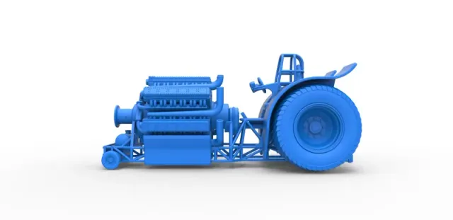 Diecast Pulling tractor with 42 cylinder Radial engine 1:25 — Image 18 of 31