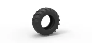 Tire of Vintage Pulling tractor Version 1 Scale 1:25