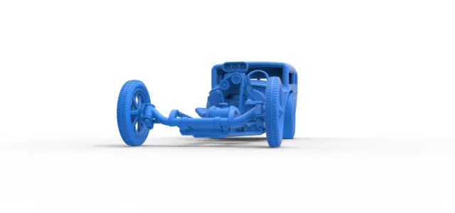 Front engine old school dragster with shell Scale 1:25 — Фото 15 из 30