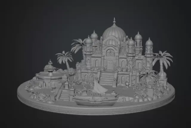 Azure Oasis Palace STL File for 3D Print — Фото 12 из 17