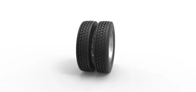 Diecast Rear custom wheel of semi truck Version 23 Scale 1:25 — Фото 3 из 12