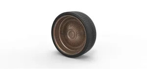 Diecast wire wheel 5 Scale 1 to 10