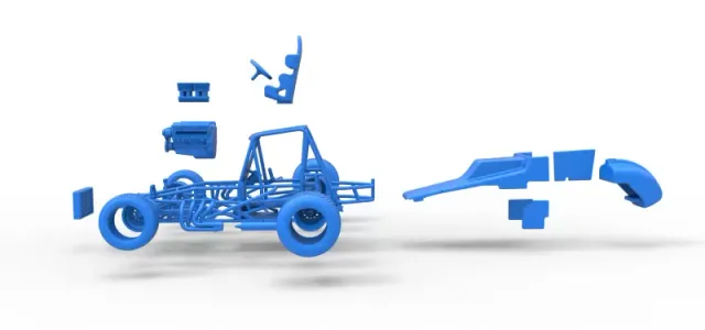 Vintage Sprint car Scale 1:25 — Фото 29 из 30