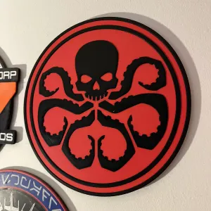Captain America HYDRA Logo Wall Plaque
