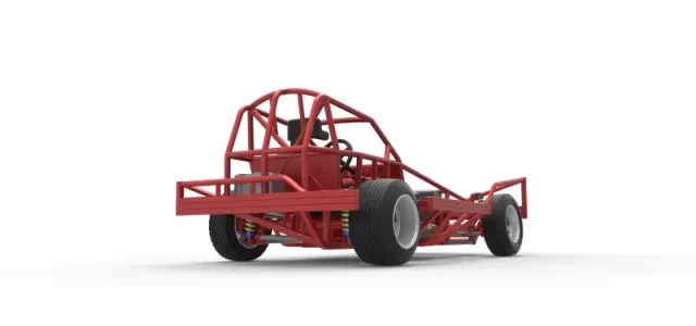 BriSCA Formula 1 Stock Car Base for Dirt Scale 1:25 — Фото 19 из 31