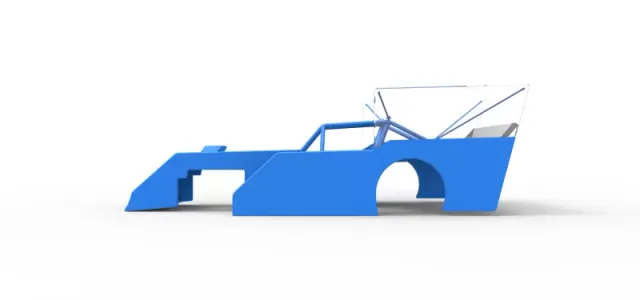 Shell of Outlaw Figure 8 Modified stock car Scale 1:25 — Image 7 of 22