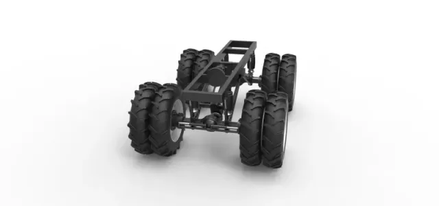 Chassis of Vintage Monster Truck with double wheels Scale 1:25 — Фото 4 из 26